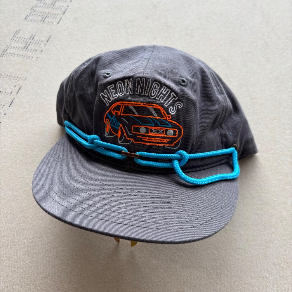 Vintage 80s/90s Skate Findlay Hats Neon Nights‎ Snapback Hat